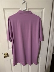 Peter Millar Men’s Summer Comfort Polo Pink Large Short Sleeve Striped