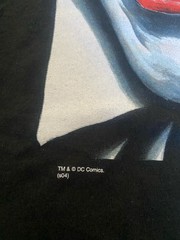 Vtg NOS big face joker 2004 dc comics graphitti XLarge black shirt Y2K