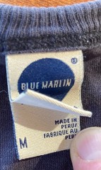 Vintage Blue Marlin Tee-Shirt – Medium – “Shanghai” Table Tennis – Free Shipping