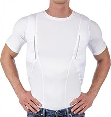 Explosive Man’s T-shirt Concealed Hidden Holster Tactical Invisible Carry Tops A