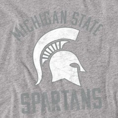 Spartans Michigan State Adult T-Shirt MSU L, Heather Grey S-5XL