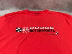 Dodge Motorsports Embroidered Red T-shirt XL Vintage Y2K Trucks Cars Ram