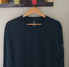 KUHL L/S Base Layer Performance T Shirt Size XL Outdoors Hiking Valiant Wool