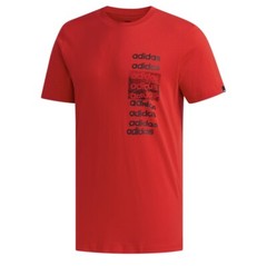 adidas 3X3 Logo Tee red &black Size ( M )