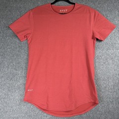 Bylt Drop Cut Lux Shirt Mens S Premium Basics Crew Neck T Shirt Coral