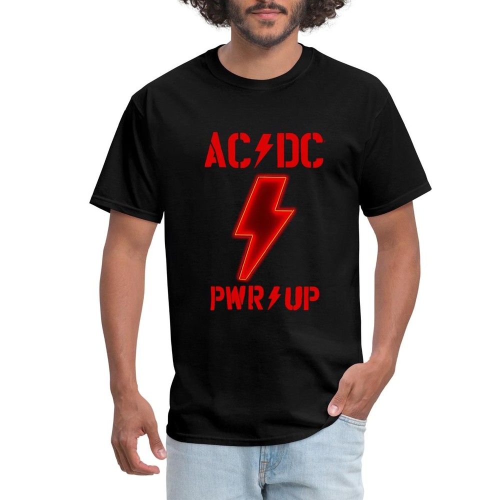 AC/DC Power Up Tour Logo PWR/UP With Backprint Men’s T-Shirt