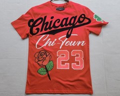 ETERNITY BC/AD Men’s Apparel Chicago Chi-Town Red T-Shirt – Size: Medium