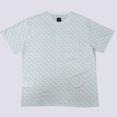 Louis Vuitton LV Monogram Logo Short Sleeve Cotton Crewneck T-Shirt White Size L