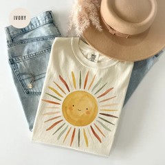 Floral Art Shirt Artistic Garden Tee Women’s Summer Graphic Comfort Colors