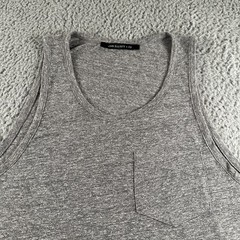 John Elliott + Co Tank Mens L Gray Jersey Lightweight Pocket Scoop Neck USA