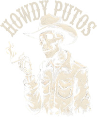 Unisex Vintage Cowboy Skeleton Smoking Western Gothic Graphic T Shirt Gift Tee