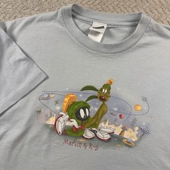 Vintage Marvin the Martian Large Shirt 90’s Single Stitch Marvin & K9 Rare