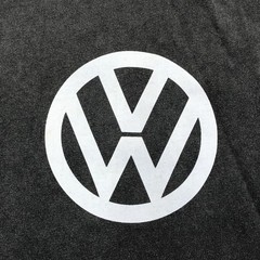 Volkswagen Shirt Mens Medium Charcoal Gray Rabbit Racing Graphic Tee Tagless VW