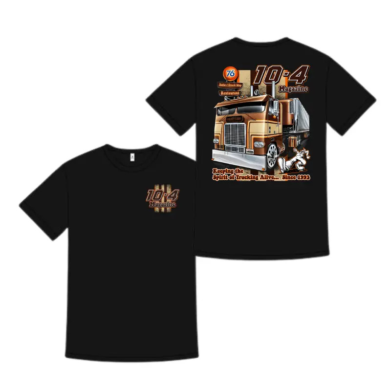 10-4 Magazine Truck Stop Shirt, Vintage Semi Truck Graphic Tee, Classic Trucker