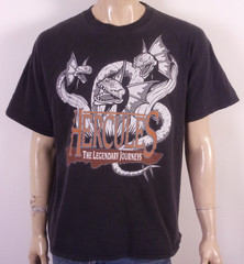 vintage 90s rare Hercules The Legendary Journeys T-Shirt TV Show Kevin Sorbo XL