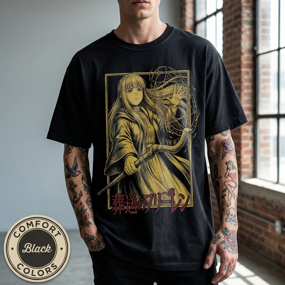 Silent Magic Apprentice Shirt, Dark Anime Mage Graphic Tee, Vintage Fantasy