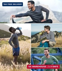 Kinglaman 6 Pack Long Sleeve Shirts for Men Dry Fit UPF 50+ Athletic Gym SPF UV