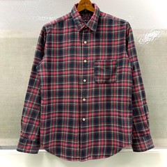 Engineered Garments Intermediates Tartan Flannel Shirt M White/Red/Green Used