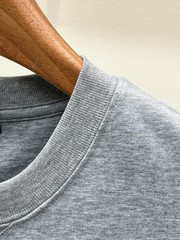 Prada Men’s Gray round-neck short-sleeved shirt size XXL