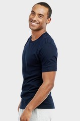 TEEJOY Men’s Cotton Short Sleeve Light Weight Crewneck T-Shirt, Pack of 2