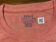 Polo Ralph Lauren T Shirt Custom Slim Fit Short Sleeve Salmon Red Men’s Size S