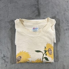 Vintage Hanes Beefy-T Shirt Mens XL White Hawaii Sunflower Graphic Tee USA