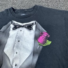 Ink Inc Tuxedo Shirt Mens Medium Black Graphic Tee Funny Formal Costume Party