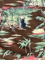 Polo Ralph Lauren Classic Fit XL Hawaiian Beach Surfing Hula Girl Short Sleeve