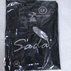 Sada Men’s 5X Black Cotton Knit Crew Neck T-Shirt Short Sleeve