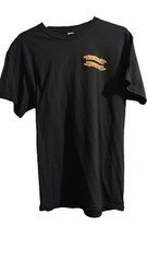 Can’t Drink All Day Black Pirate Skull Tee T-Shirt SZ L Galveston Island