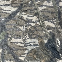 Vintage Ace Sportswear Shirt Mens XL Brown Mossy Oak Camo Henley Long Sleeve USA