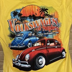 Next Level Apparel Volkswagen of Naples Graphic Logo Crew Neck Tee Yellow M