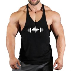 Men Gym Stringer Tank Top Bodybuilding Fitness Vest