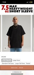 Shaka Wear Heavyweight Black T Shirt