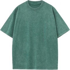 Men’s Oversized Vintage Acid Wash T-Shirt 100% Cotton Loose Fit Streetwear Tee