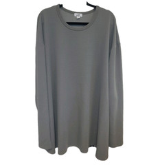 ONE BONE Men’s Gray Solid Crew Neck Long Sleeve Knit T-Shirt Size 6