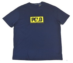 Polo Ralph Lauren TShirt Navy with Yellow Pony Logo XLT XL Tall NWT