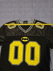 Batman DC Comics 00 Graphic Print Jersey V-Neck T-Shirt Mens S Black/Yellow
