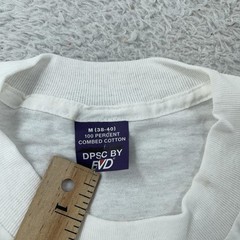 Vtg Blank White DPSC by BVD Shirt Mens Small 100% Combed Cotton Crewneck Plain