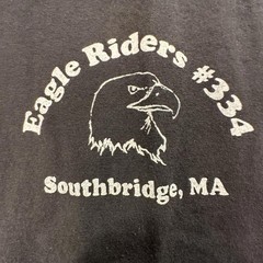 Black Eagle Riders #334 Memorial Ride Graphic T-Shirt Large #241