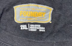 The Foundry Supply Co Men’s Short Sleeve Graphic T-Shirt 2XL Black NWT