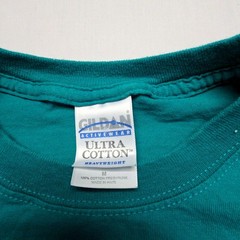 Vintage Jared Lee Studio Priceless Graphic Tee 2003 Turquoise Teal Medium Y2K