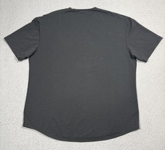 BYLT Drop Cut LUX Shirt Mens 3XL Black Curved Hem Tagless Stretch Tee Casual