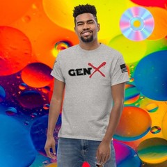 Warrior Veteran Clothing “Gen X” Unisex Classic Tee Retro 80s 90s Generation X