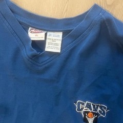Vintage 90s NBA Cleveland Cavaliers Blue Long Sleeve V-Neck Shirt – Size XL