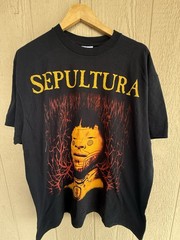 Sepultura Roots Vintage Single Stitch Band T Shirt Size XL Modern Reprint