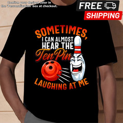 Casual Cotton Blend 1pc Tenpin Bowling Humor Men’s T-Shirt – Crew Neck