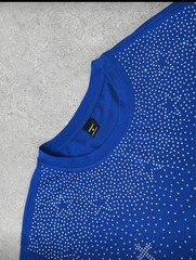 New Men Women Luxury Diamond Crosses Stars Rhinestones Fashion T-Shirt 7 Colors