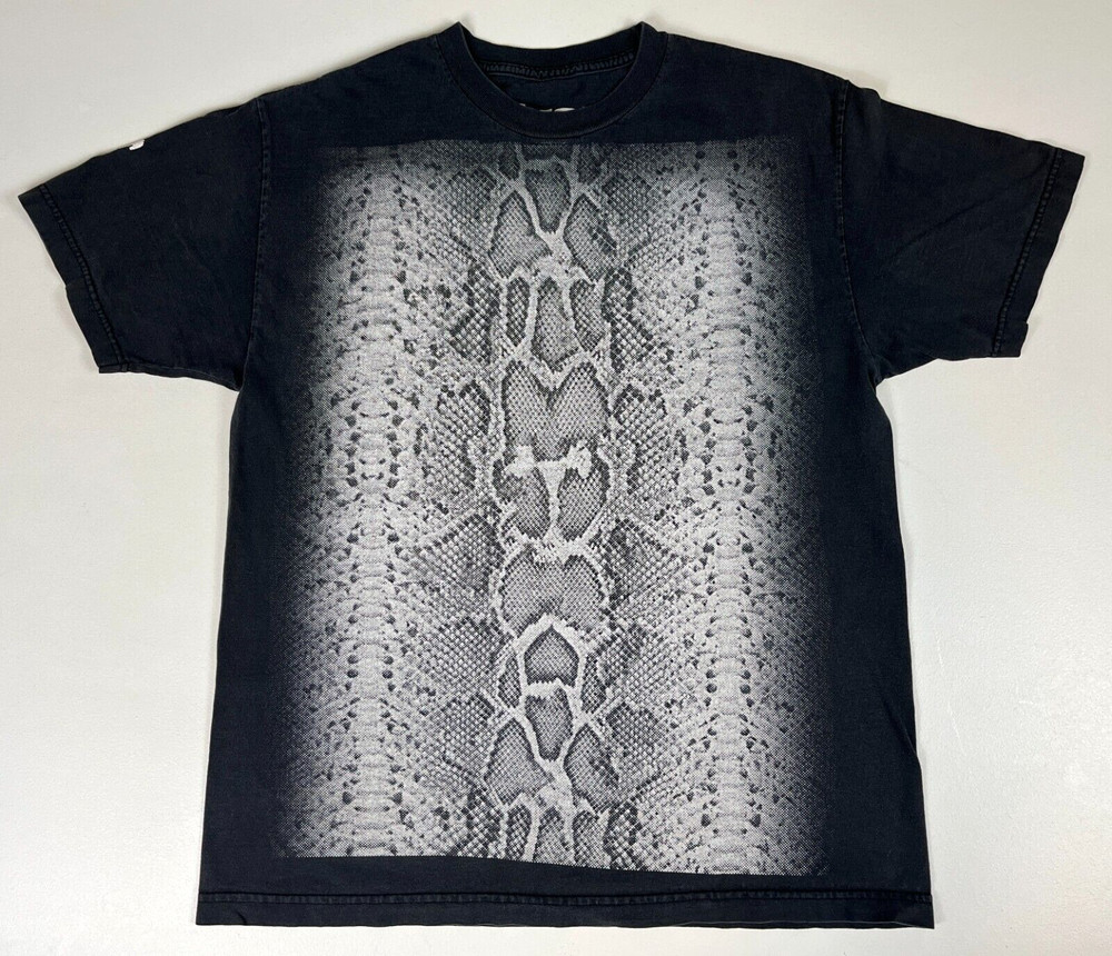 Rare Vintage Fuct Snake Skin Print T-Shirt Made in USA Sz L