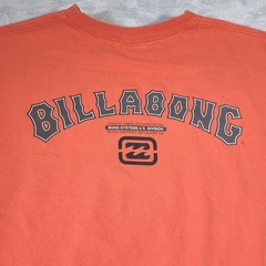 Billabong T-Shirt Mens XL Orange Vintage Bong Systems Graphic Made in USA